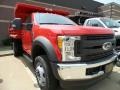 Front 3/4 View of 2017 F550 Super Duty XL Regular Cab 4x4 Dump Truck