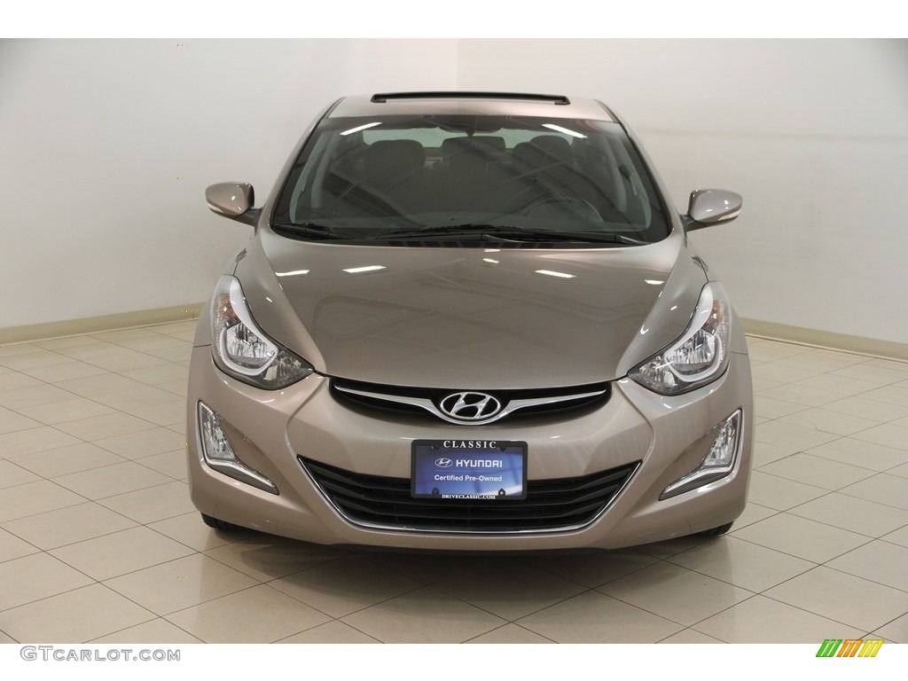 2016 Elantra Value Edition - Desert Bronze / Black photo #2