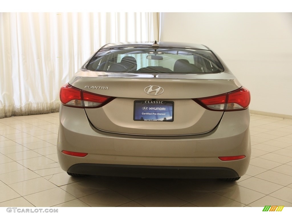 2016 Elantra Value Edition - Desert Bronze / Black photo #19