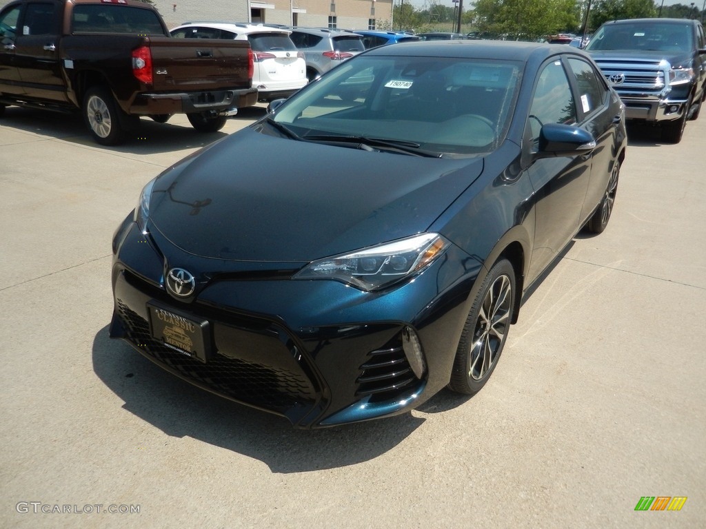 2017 Corolla SE - Galactic Aqua Mica / Black photo #1