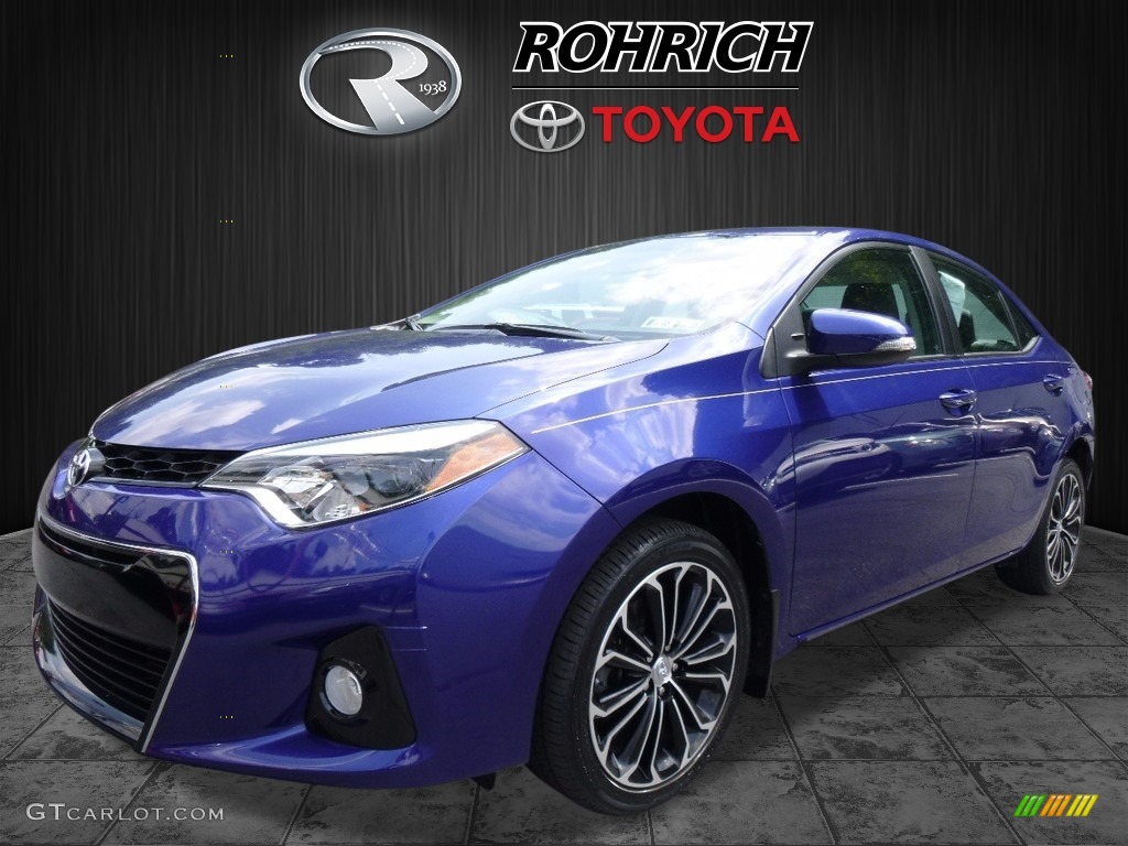 2014 Corolla S - Blue Crush Metallic / Steel Blue photo #3