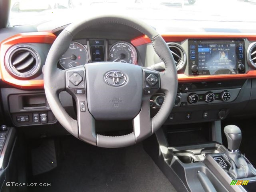 2017 Toyota Tacoma TRD Sport Double Cab 4x4 TRD Black/Orange Dashboard Photo #121046633