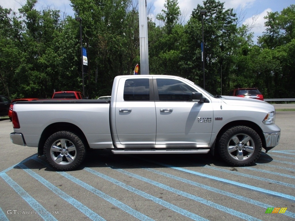 2014 1500 SLT Quad Cab 4x4 - Bright Silver Metallic / Black/Diesel Gray photo #11