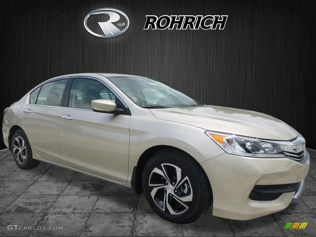 2017 Accord LX Sedan - Champagne Frost Pearl / Ivory photo #1