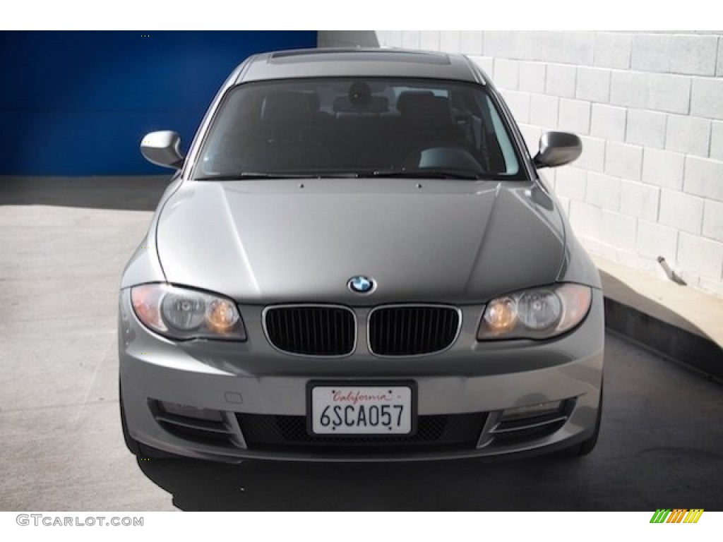 2011 1 Series 128i Coupe - Space Gray Metallic / Black photo #7