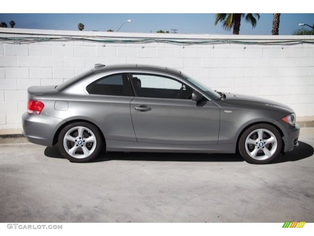 2011 1 Series 128i Coupe - Space Gray Metallic / Black photo #10