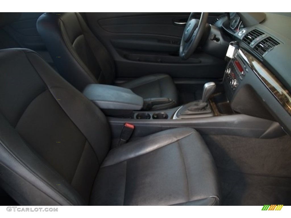 2011 1 Series 128i Coupe - Space Gray Metallic / Black photo #14