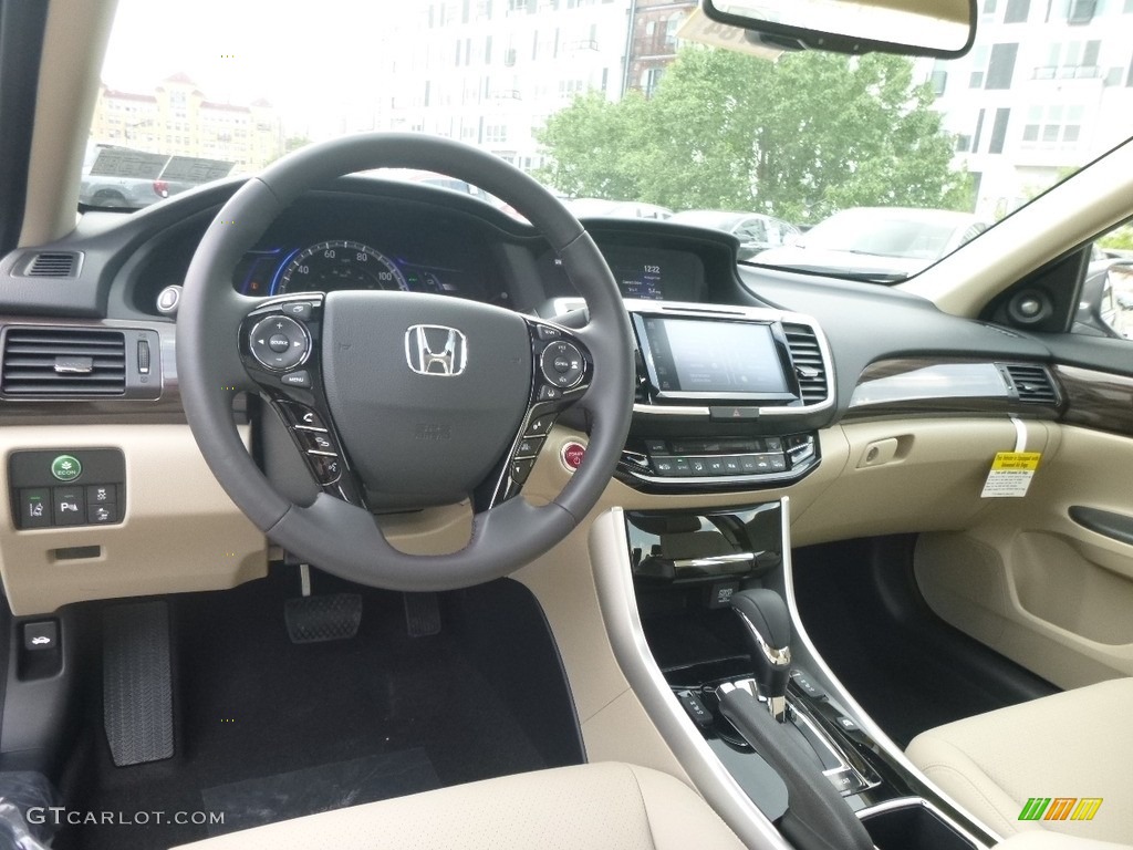 2017 Accord Hybrid Touring Sedan - Modern Steel Metallic / Ivory photo #8