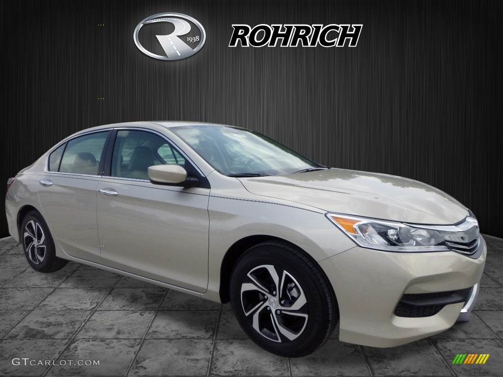 2017 Accord LX Sedan - Champagne Frost Pearl / Ivory photo #1