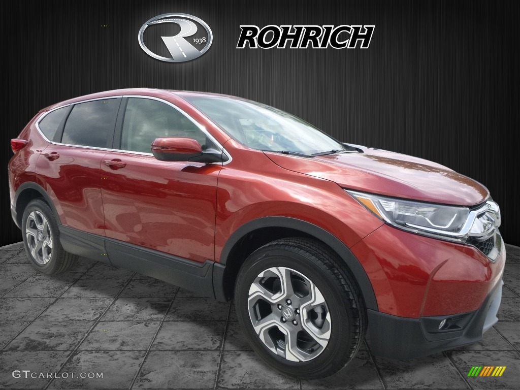 2017 CR-V EX AWD - Basque Red Pearl II / Ivory photo #1