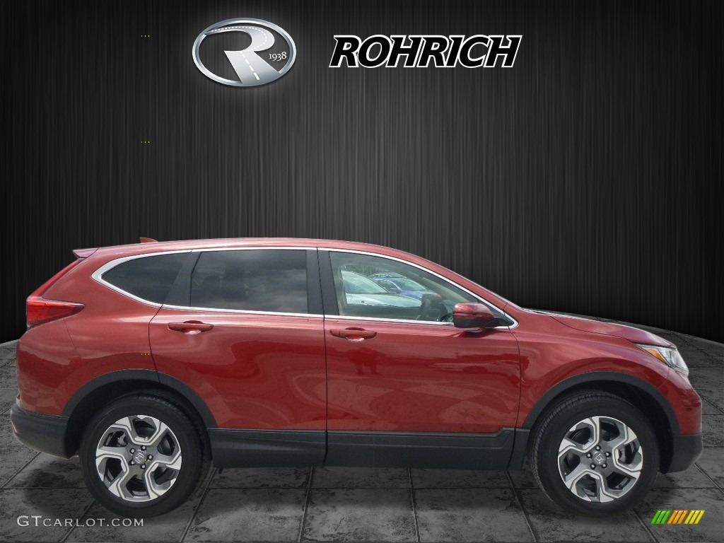 2017 CR-V EX AWD - Basque Red Pearl II / Ivory photo #2