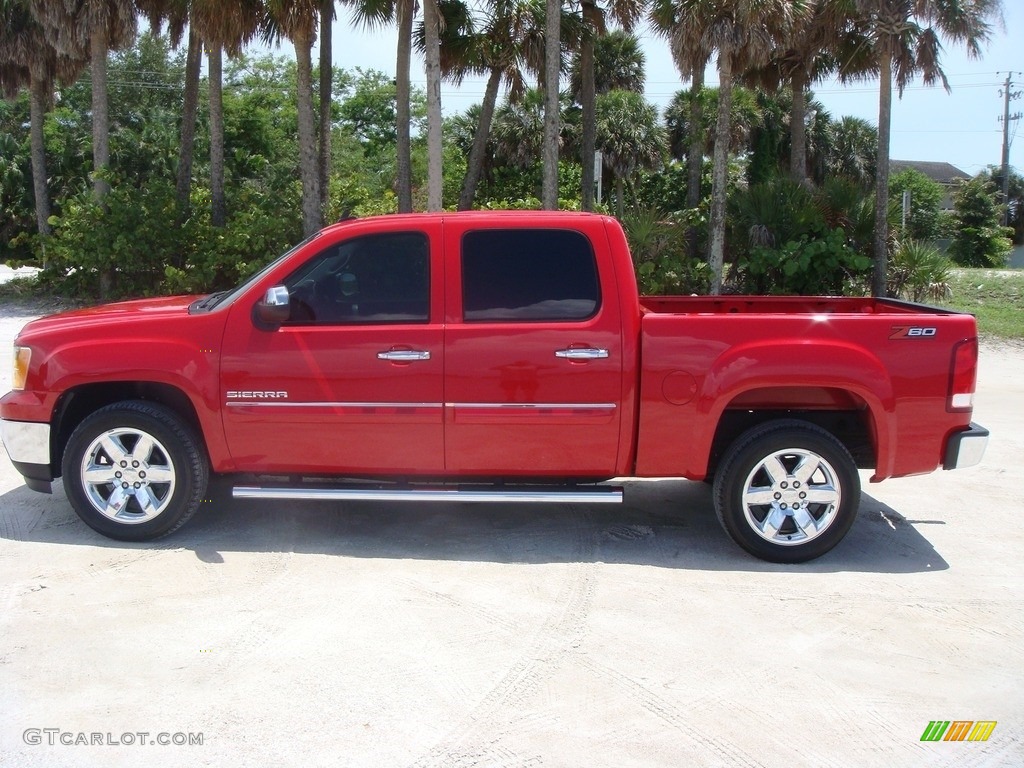 2012 Sierra 1500 SLE Crew Cab - Fire Red / Ebony photo #4