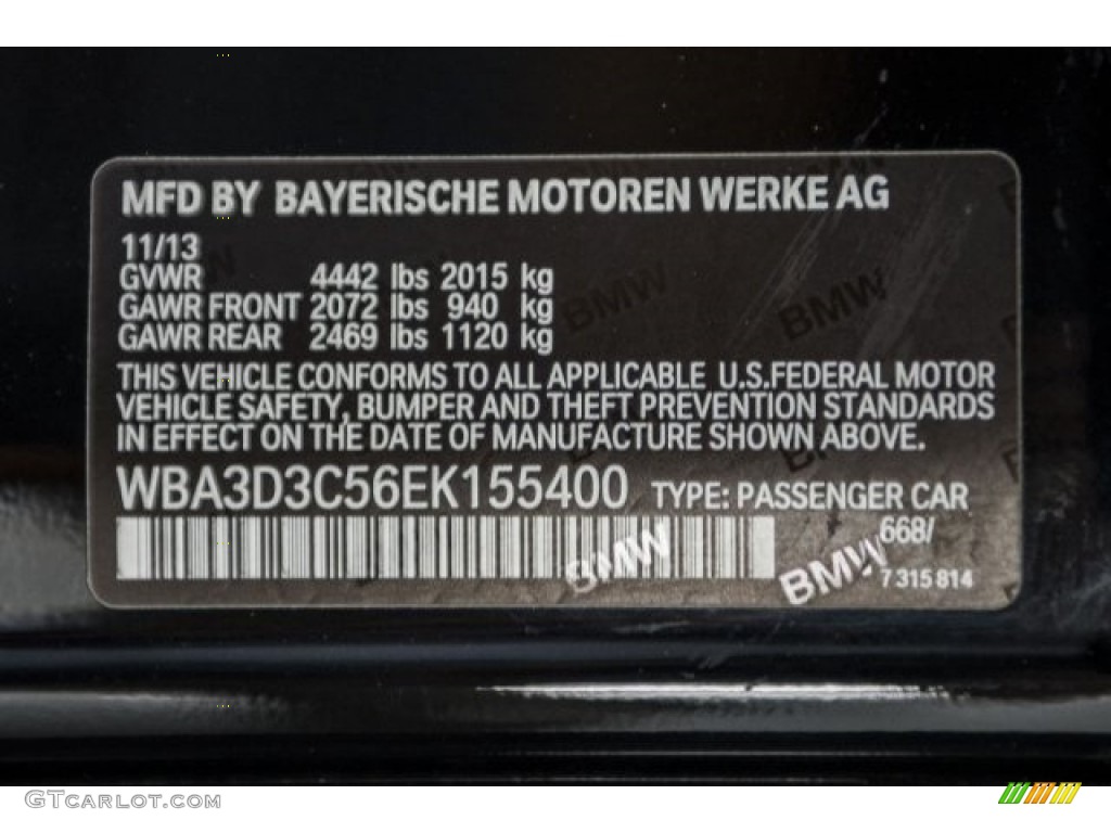 2014 3 Series 328d Sedan - Jet Black / Black photo #18