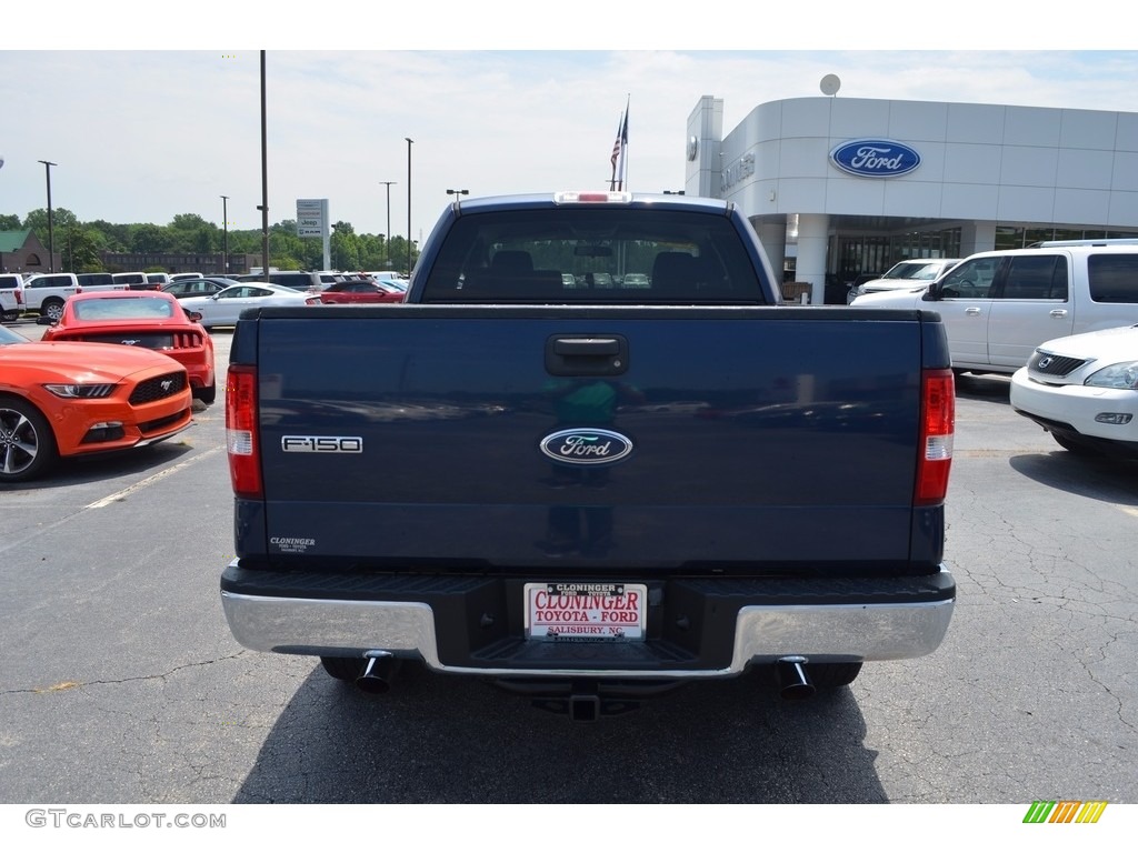 2004 F150 XLT SuperCab 4x4 - True Blue Metallic / Medium/Dark Flint photo #4