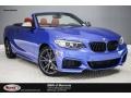 Estoril Blue Metallic 2017 BMW 2 Series M240i Convertible