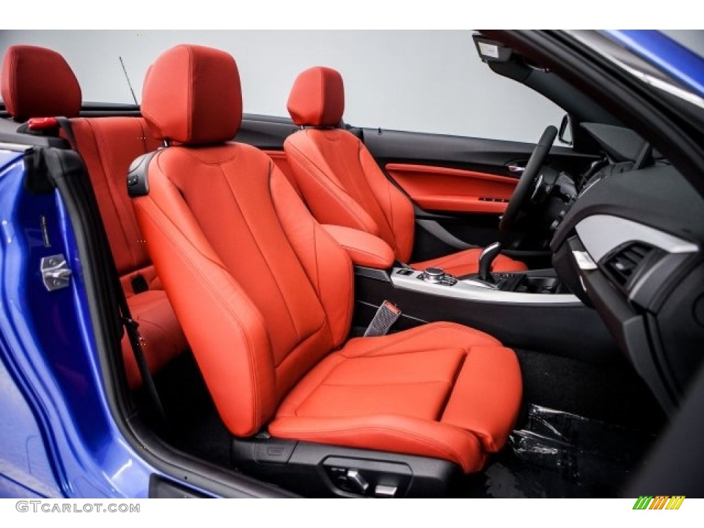 Coral Red Interior 2017 BMW 2 Series M240i Convertible Photo #121057694