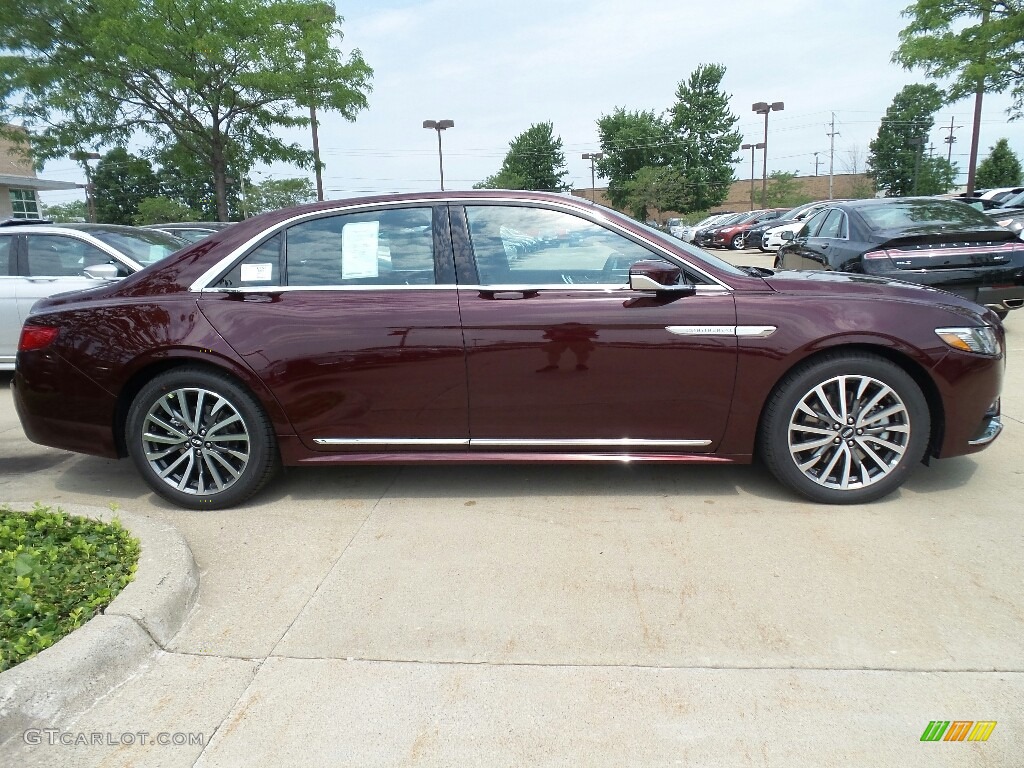 Burgundy Velvet 2017 Lincoln Continental Select AWD Exterior Photo #121059014
