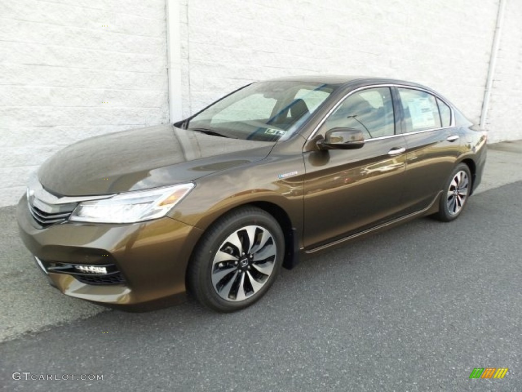 2017 Accord Hybrid Touring Sedan - Mandarin Gold Metallic / Black photo #5