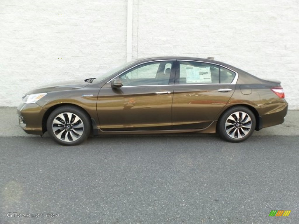 2017 Accord Hybrid Touring Sedan - Mandarin Gold Metallic / Black photo #6