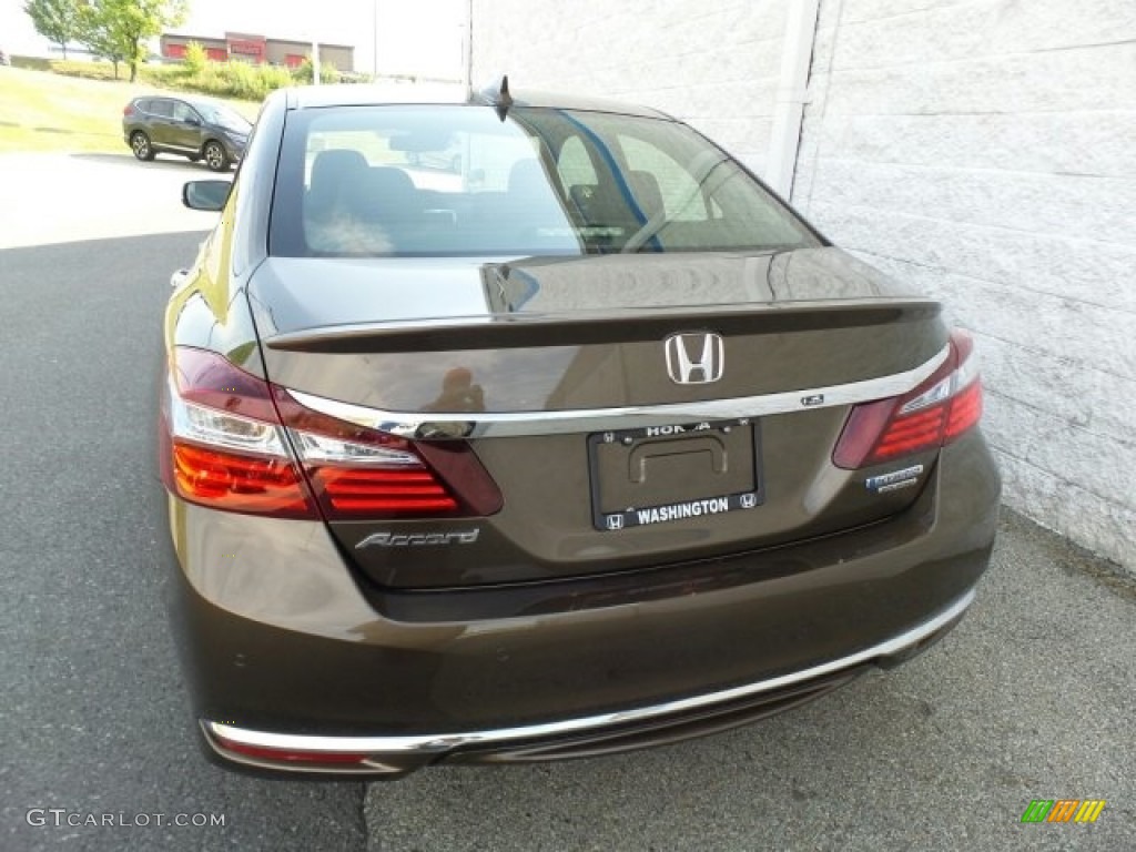 2017 Accord Hybrid Touring Sedan - Mandarin Gold Metallic / Black photo #7