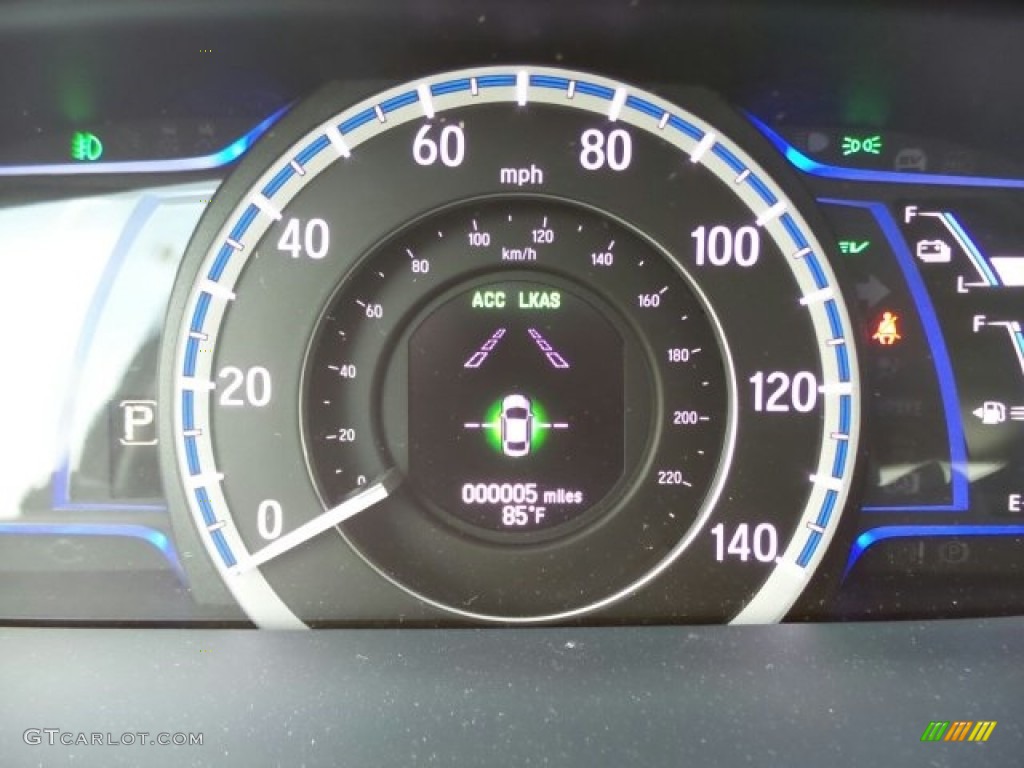 2017 Accord Hybrid Touring Sedan - Mandarin Gold Metallic / Black photo #18