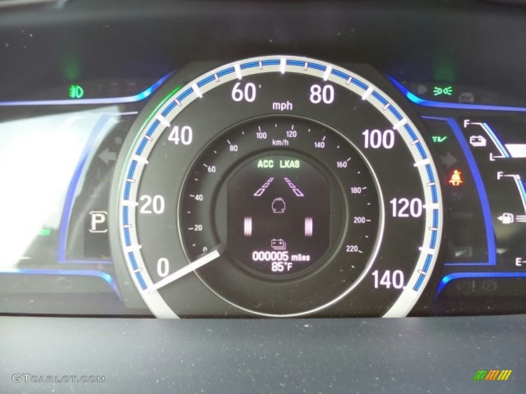2017 Accord Hybrid Touring Sedan - Mandarin Gold Metallic / Black photo #19
