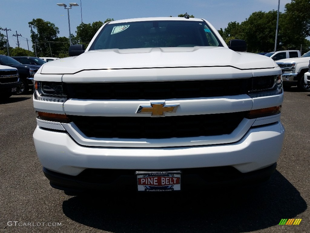 2017 Silverado 1500 Custom Double Cab - Summit White / Dark Ash/Jet Black photo #2