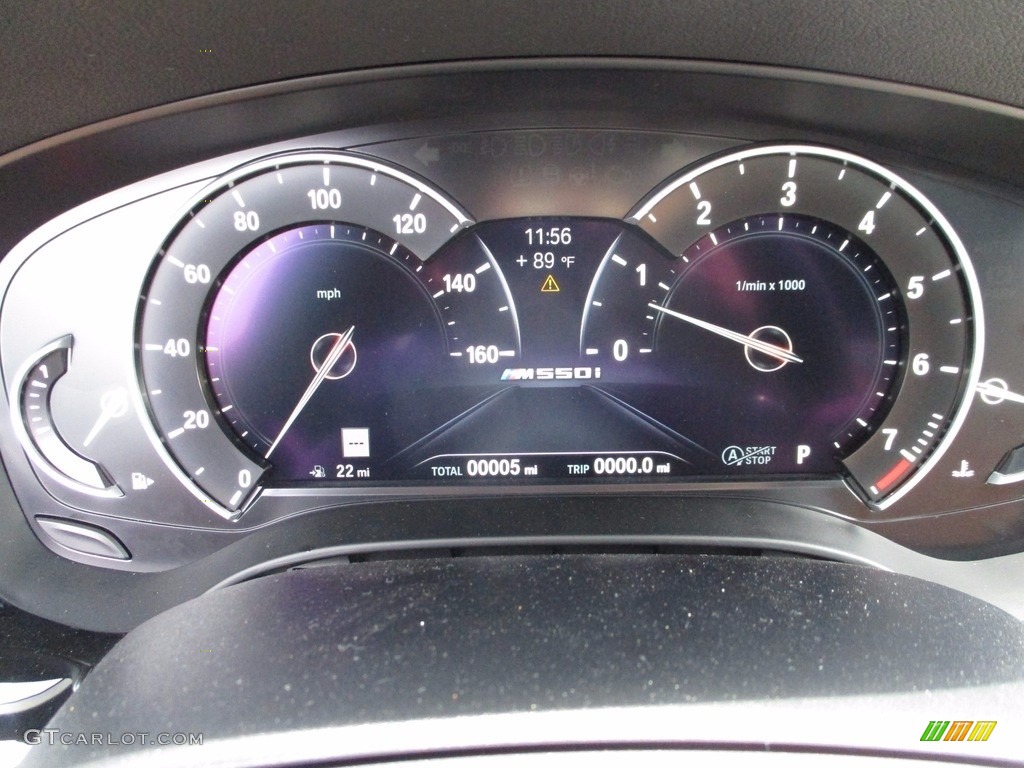 2018 BMW 5 Series M550i xDrive Sedan Gauges Photo #121065759