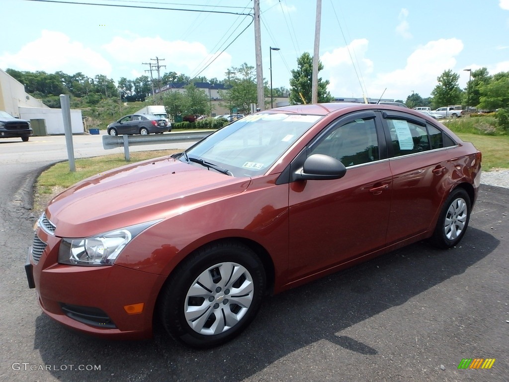 2012 Cruze LS - Autumn Red Metallic / Jet Black/Medium Titanium photo #1