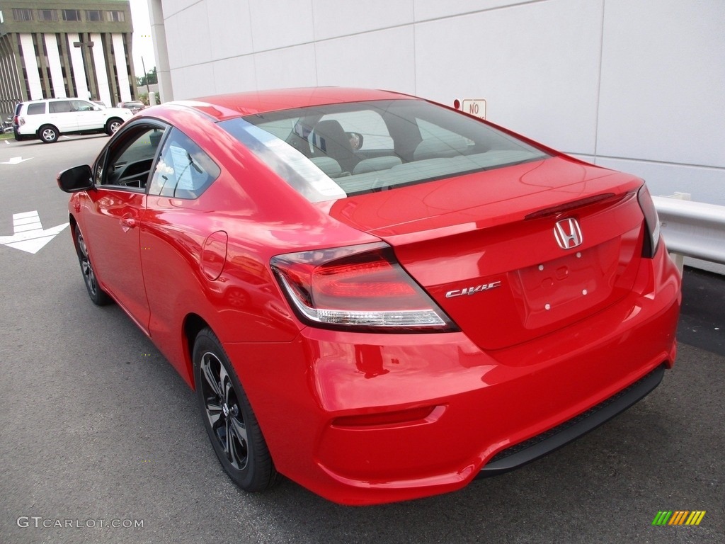 2014 Civic EX Coupe - Rallye Red / Gray photo #4