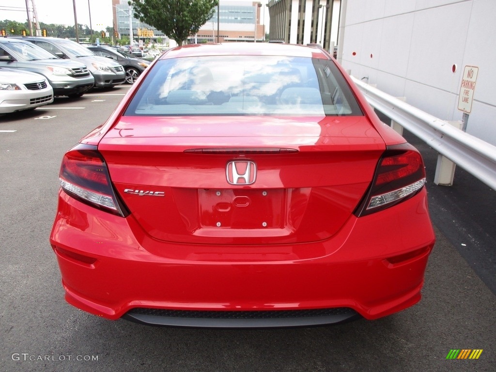 2014 Civic EX Coupe - Rallye Red / Gray photo #5