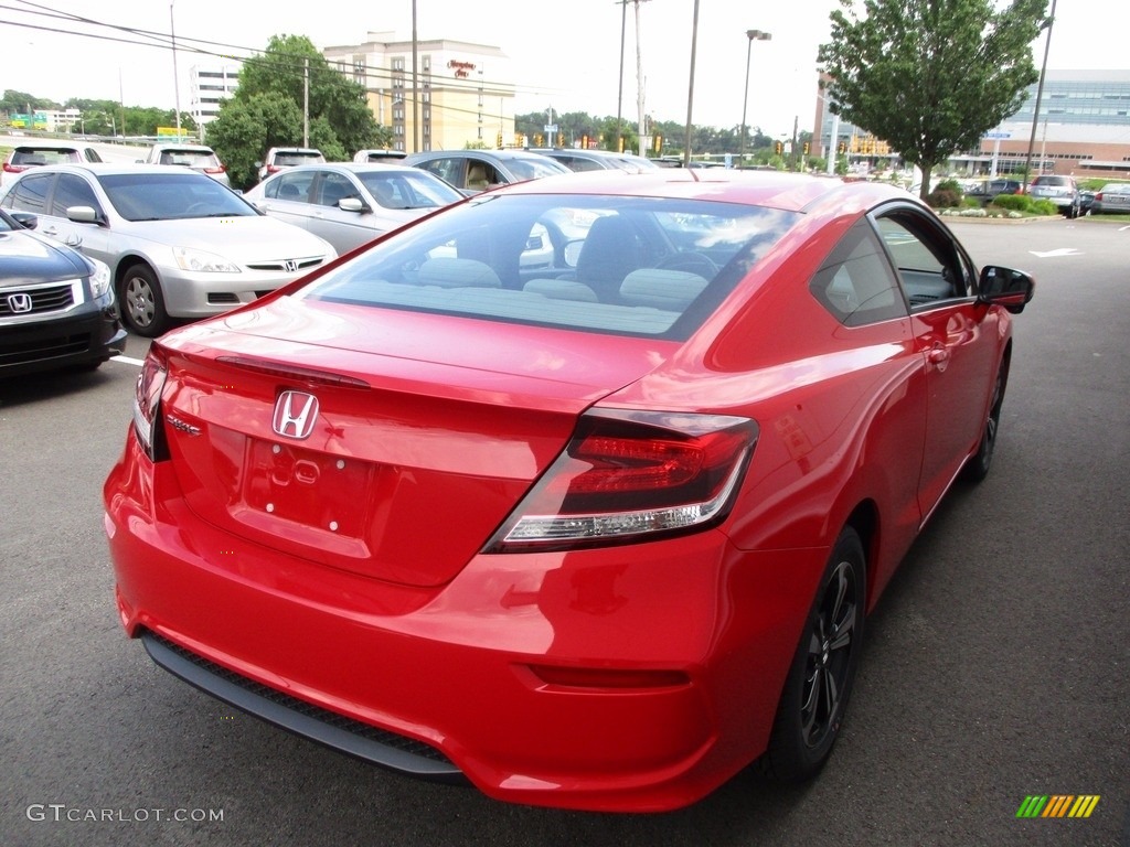 2014 Civic EX Coupe - Rallye Red / Gray photo #6