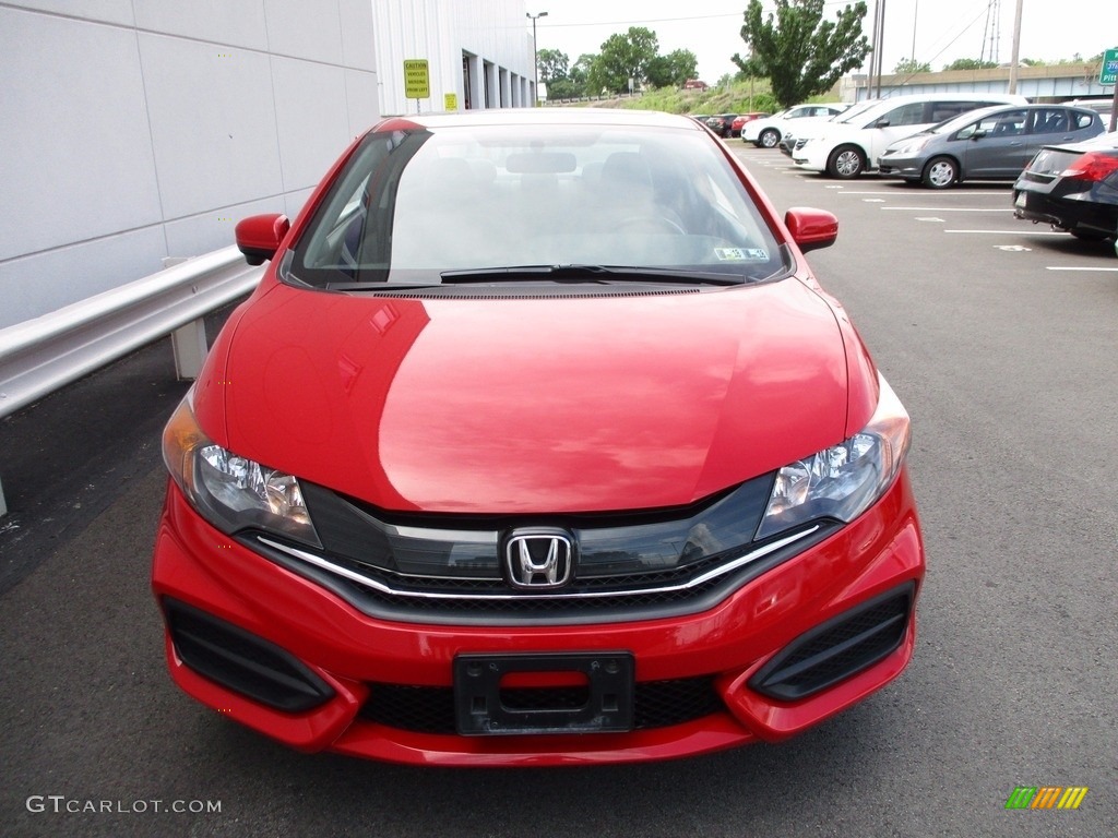 2014 Civic EX Coupe - Rallye Red / Gray photo #8