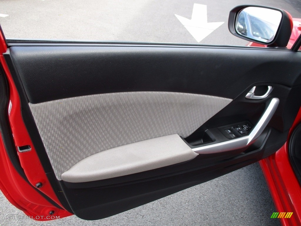 2014 Civic EX Coupe - Rallye Red / Gray photo #10