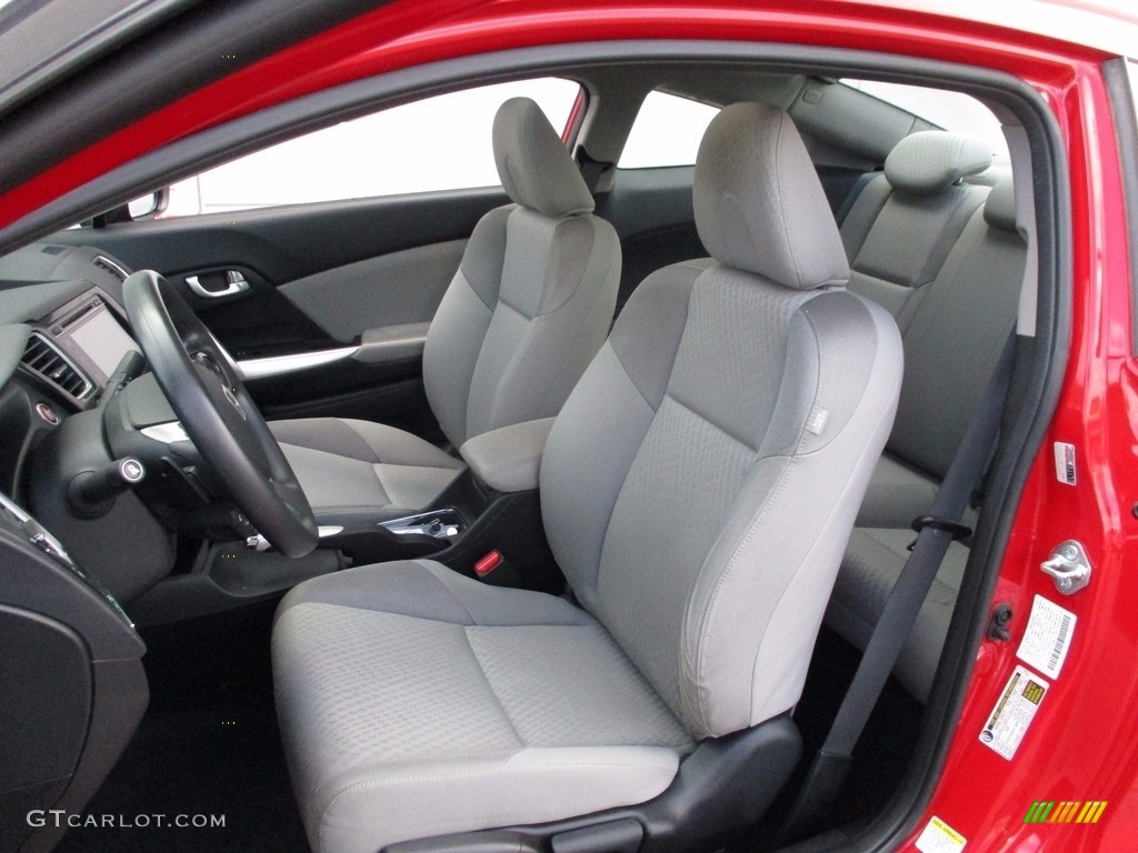 2014 Civic EX Coupe - Rallye Red / Gray photo #12