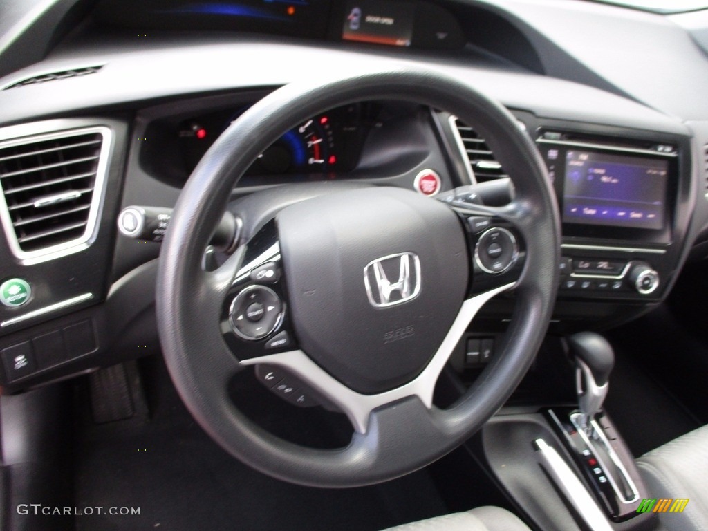 2014 Civic EX Coupe - Rallye Red / Gray photo #14