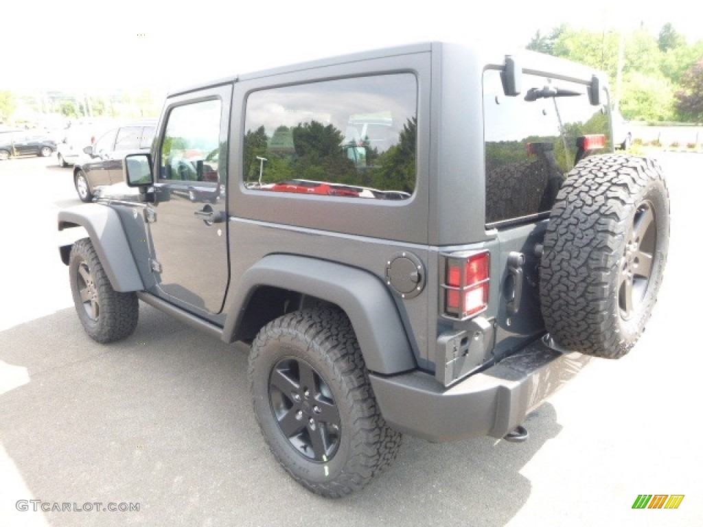 2017 Wrangler Sport 4x4 - Rhino / Black photo #3