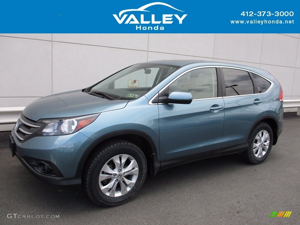 2014 CR-V EX AWD - Mountain Air Metallic / Beige photo #1