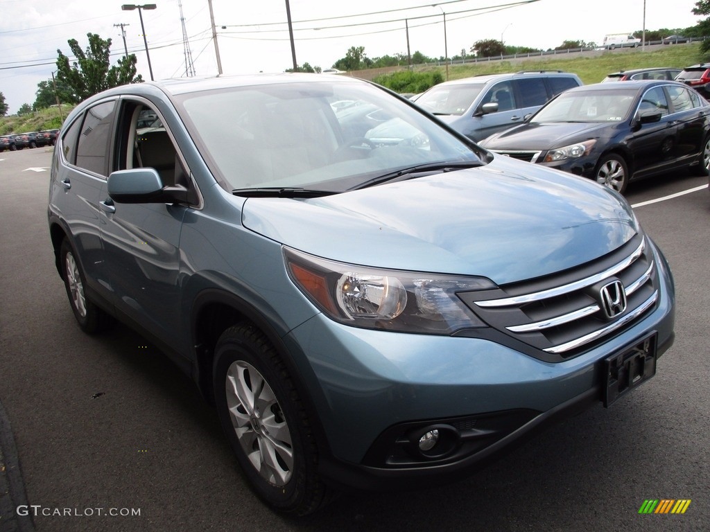 2014 CR-V EX AWD - Mountain Air Metallic / Beige photo #8