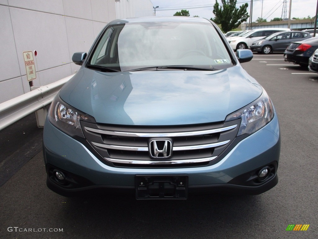 2014 CR-V EX AWD - Mountain Air Metallic / Beige photo #9