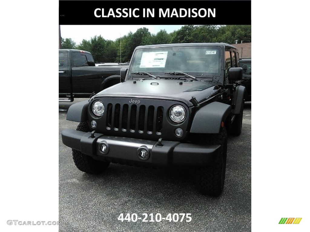 2017 Wrangler Unlimited Sport 4x4 - Black / Black photo #1