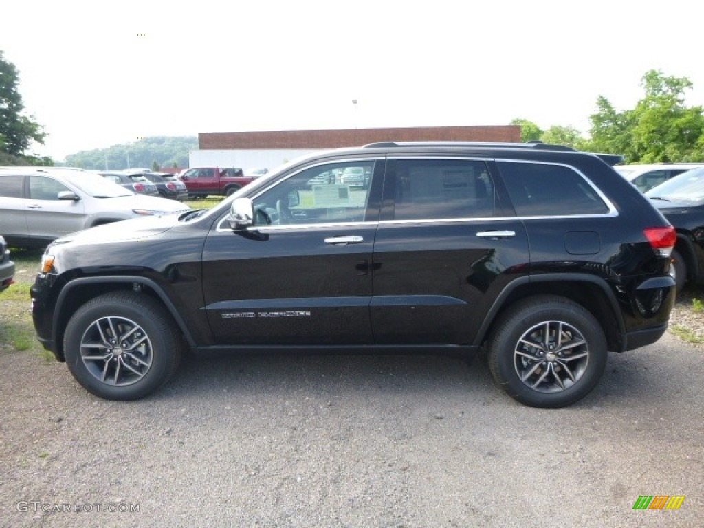 2017 Grand Cherokee Limited 4x4 - Diamond Black Crystal Pearl / Black photo #2