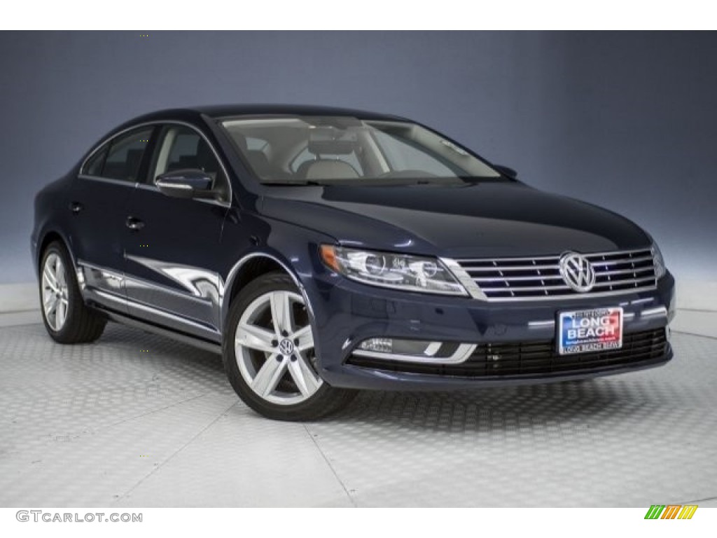2016 CC 2.0T Sport - Night Blue Metallic / Beige/Black 2 Tone photo #12