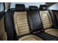 2016 Volkswagen CC Beige/Black 2 Tone Interior Rear Seat Photo