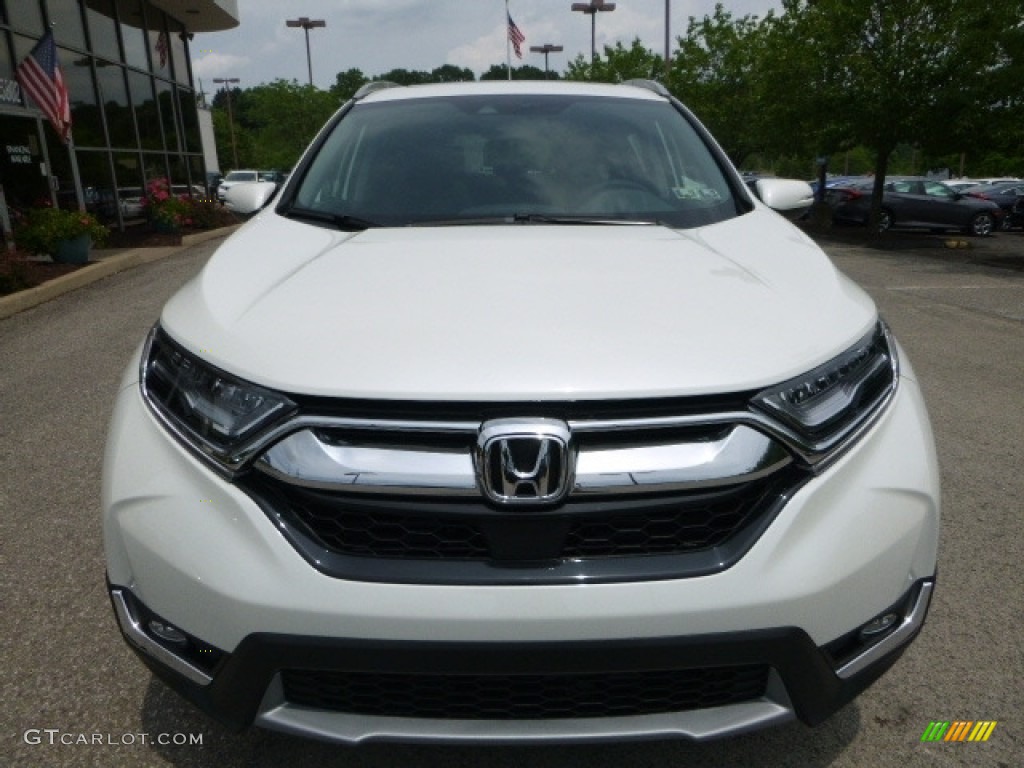 2017 CR-V Touring AWD - White Diamond Pearl / Gray photo #6