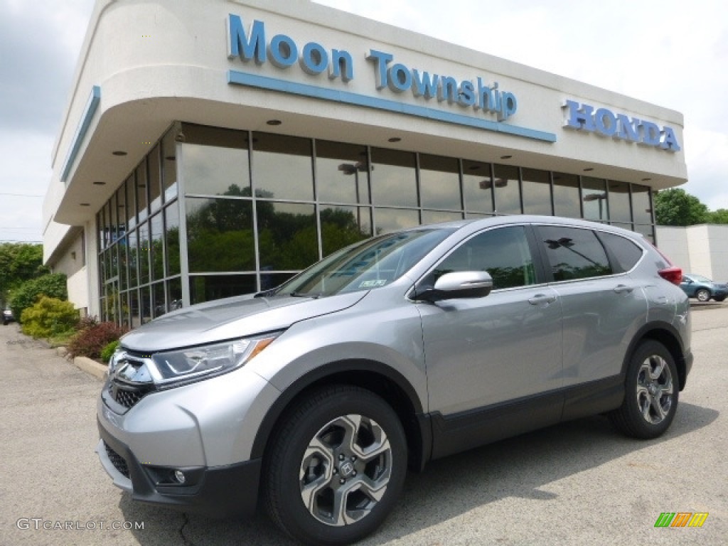 2017 CR-V EX AWD - Lunar Silver Metallic / Black photo #1