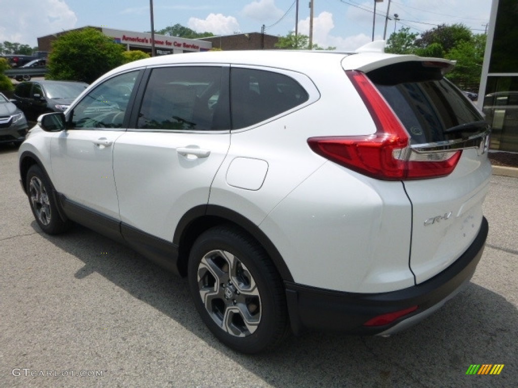 2017 CR-V EX AWD - White Diamond Pearl / Black photo #2