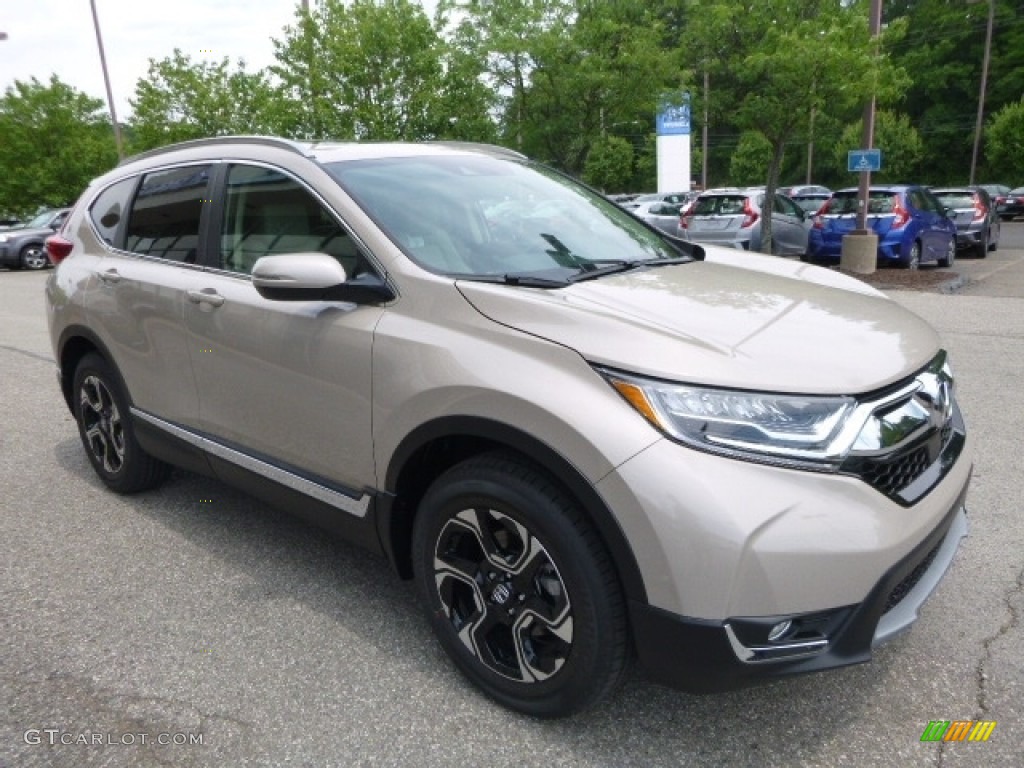 2017 CR-V Touring AWD - Sandstorm Metallic / Ivory photo #5