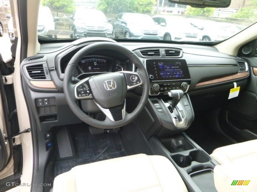 2017 CR-V Touring AWD - Sandstorm Metallic / Ivory photo #10
