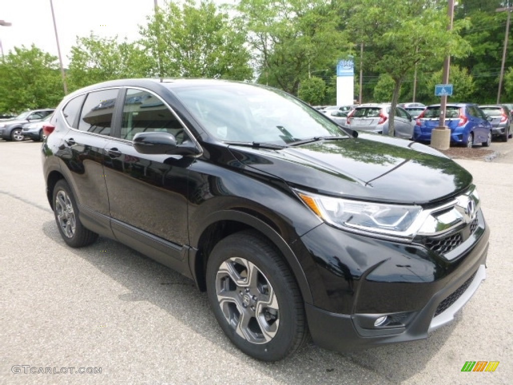 2017 CR-V EX-L AWD - Crystal Black Pearl / Black photo #5